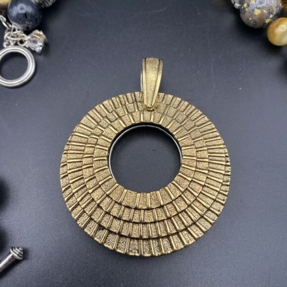 Premier Designs Necklace Bracelet Set Top Notch Pendant Reversible Gold Silver - Picture 13 of 16